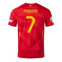 Fotbalové Dres Španělsko Alvaro Morata #7 Domácí ME 2024 Krátký Rukáv